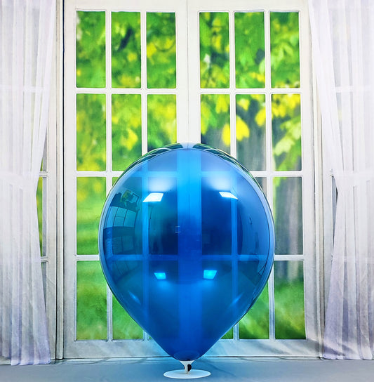 5 x Belbal B250 ∅ 24"/ 60cm Luftballons * Crystal Blue *