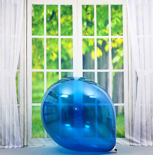 5 x Belbal B250 ∅ 24"/ 60cm Luftballons * Crystal Blue *