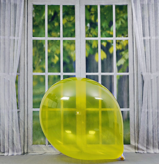 5 x Belbal B250 ∅ 24"/ 60cm Luftballons * Crystal Yellow *