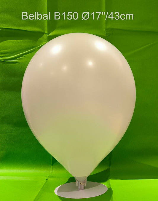 50 x 17"/43cm Belbal B150 Riesen Luftballons * weiss *