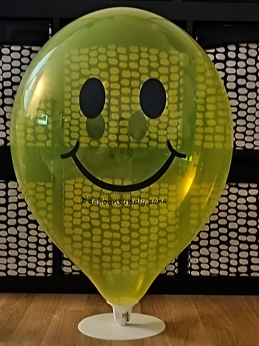 10 x Ballons Tuf-Tex ∅ 17"/ 43 cm *Sourire imprimé jaune cristal*